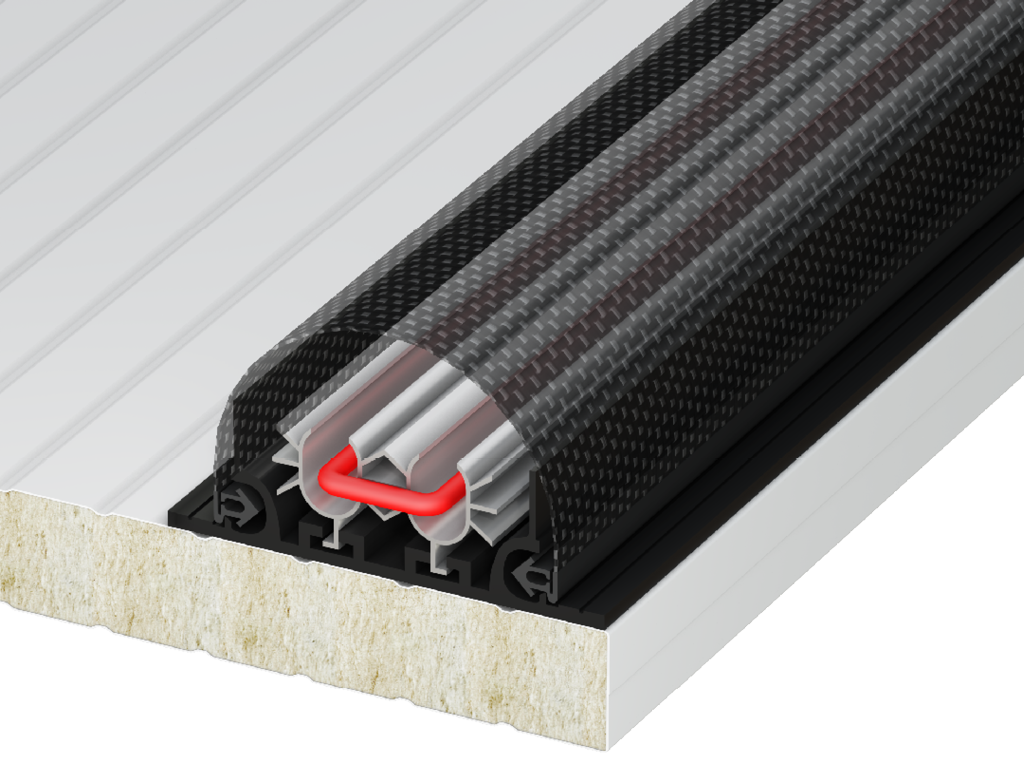 Izolyatsion ramka isitish kabeli bilan issiqlik to'sig'ining funktsiyasini bajaradi.